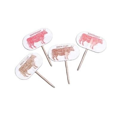 China Disposable Decorative Toothpick Party Steak Marker Easy Tooth Stick Flag for sale