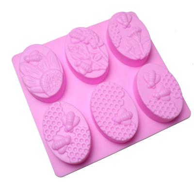 China Amazon kochen disposable hot selling silicone mold rectangle 6 holes silicone chocolate mold silikonform for sale