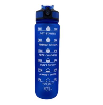 China 32 oz Leak Proof BPA Free Stocked Drinking Water Bottle with Marker and Weather Straw for Fitness and Outdoor Enthusiasts for sale