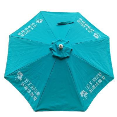 China Hot sales promotional sun shelter custom logo printed beach big outdoor garden umbrellas for sale