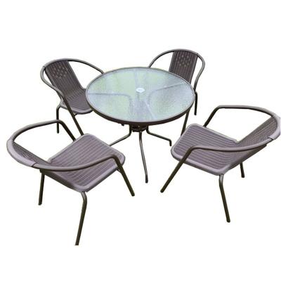 China garden dining cafe outdoor furniture hot selling leisure rattan outdoor furniture set for sale