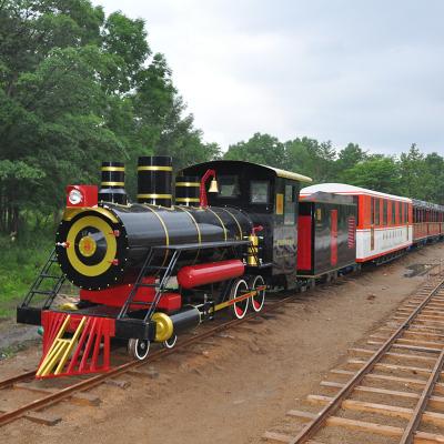 China Tourist Attraction CE Certified High Quality Sightseeing Track Train Rail Sightseeing Train for sale