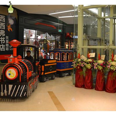 China Stepless Speed ​​Adjustment Shopping Mall Electric Tourist Kids Mini Trackless Trains For Sale for sale