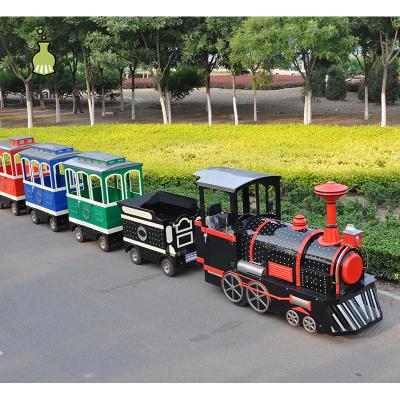 China Stepless Speed ​​Adjustment Salablechild Mini Trackless Electric Amusement Train Set for sale