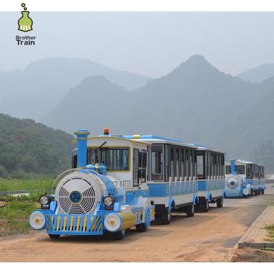 China High Quality Imitation Antique Theme Park Amusement Rides Big Track Train For Adults for sale