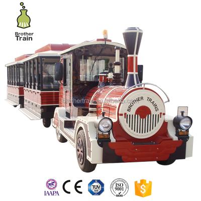 China Imitating Antique Archaize The Amusement Park Luxury Electric Ride Track Tourist Train For Sale for sale