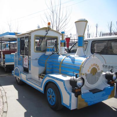 China Imitation of antique factory cheap electric ride on commercial trackless train for sale