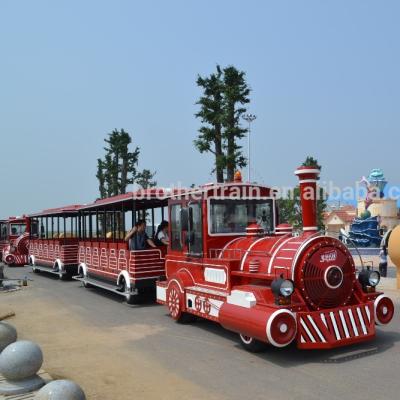 China Imitation of antique diesel amusement park tourist train full size trains for sale