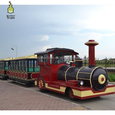 China Imitating Antique CE Approved Outdoor Trackless Train For Sale, Used Top Amusement Trackless Tourist Road Train for sale