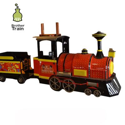 China Imtating Antique Large Mall Funny Mini Electric Trackless Train Set for sale