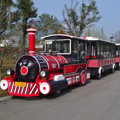 China Other Trailers Trackless Diesel Tourist Train For Amusement Parks for sale