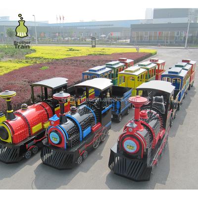 China FRP & amusement park mini steel electric train sets for kids on sale for sale