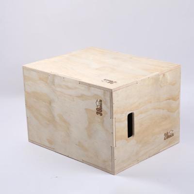 China Durable Gym Jump Exercise Training Wooden Plyometric Jump Box for sale