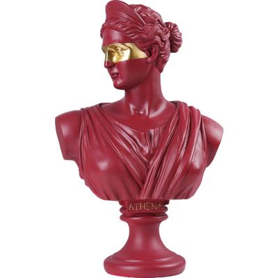 China Buying Athena Bust The Goddess Gifts From Europe Expo 2021 March Goods Of Intelligence And War - 35*10 Roman God Statue With Painted Colors for sale