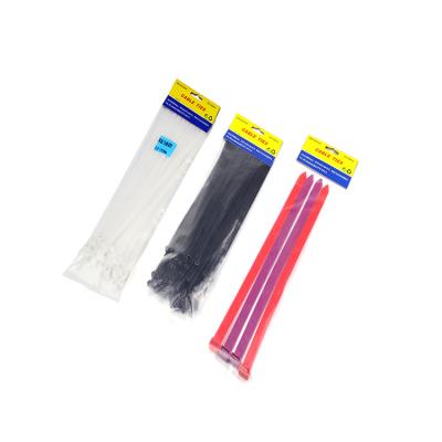 China Strong Multi Color Zip Ties Multi Color Self Locking Fluctuating Strength Stensile Nylon Cable Tie Price for sale