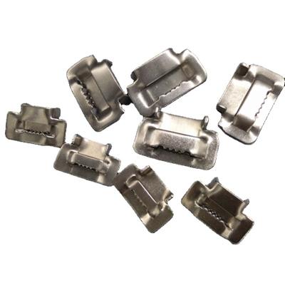 China ss304 ss316 stainless steel cable band strap steel buckles for sale