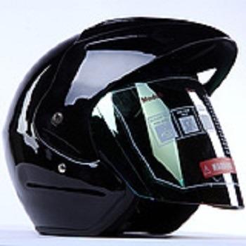 China PP/Plastic Classic Black PP Open Face Helmet for sale