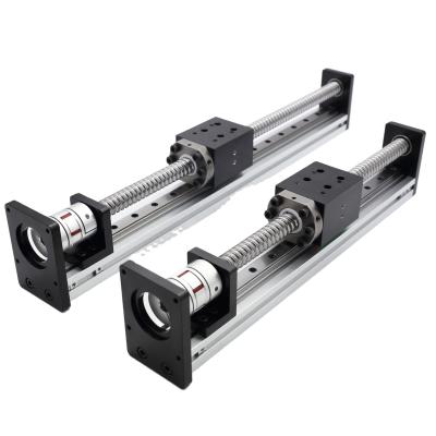 China 100mm CBL Double Linear Guide Module Low Cost Precision Ball Screw 1605/1610 Stroke 200mm Linear Guide Stage for sale