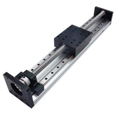 China 200mm Linear Slide Module Precision Ball Screw with Support 60 Servo Motor Linear Guide for sale