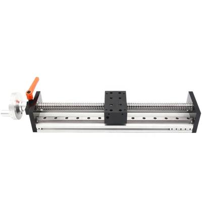 China Linear Ball Screw Linear Rail Slide Table Motion Precision Machine CNC Guide Handwheel 300mm Guide Route Router for sale