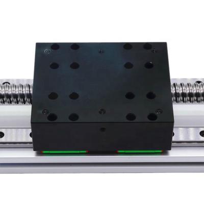 China 100mm 100mm Working Length Optical Axis Ball Screw Rail Slide Ball CNC Linear Motion Module With NEMA 23 Stepper Motor for sale