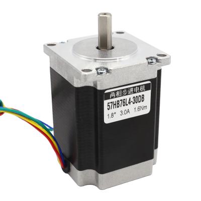 China two-phase step motor 57byg 1.6Nm hybrid for CNC Nema23 stepper motor 57HB76L4-30DB for sale