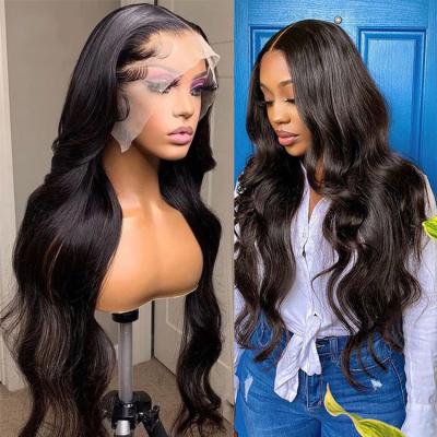 China Body Wave Wig 150% Density Brazilian Hair Body Wave Wigs Natural Lace Front Human Hair Wig for sale