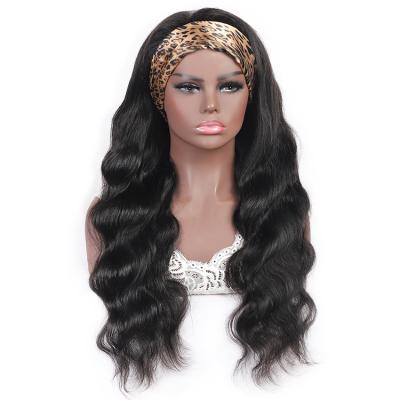 China Body Wave Natural Remy Hair 150% Density Cheap Wholesale Human Wig Headband Wigs For Black Women for sale