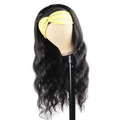 China Natural Body Wave Remy Hair 150% Density Cheap Wholesale Human Body Wave Wig Headband Wigs For Black Women for sale