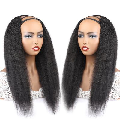 China Burmese Yaki Natural Wave U Wig Body Wave Remy Hair Cheap Wholesales Human Hair Part Wigs for sale