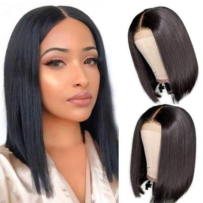 China Wholesale Bobo Hair 100% Virgin Human Hair Short Wig 4x4 Bob Wigs Lace Front for sale