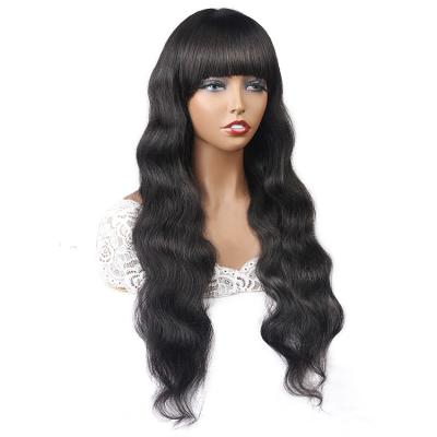 China Body Wave Remy Hair Vendor Full Machine Made Hair Wig Lace Up Non Lace Wig Body Wave Human Wig for sale