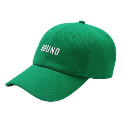 China High Quality Cotton Unstructured Custom Logo 6 Panel Dad Hat Baseball Cap COMMON for sale