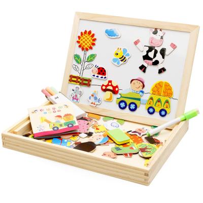 China Educational Toys Children Fun Drawing Pad Paint Board Chalk Drawing Board Wood for sale