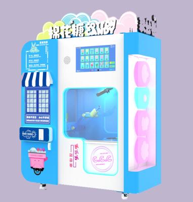 China SDK vertical cotton candy vending machine candies for snack dispenser gas cotton candy machine combo price for sale