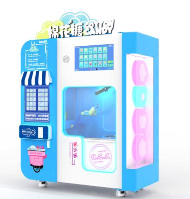 China SDK Commercial Cotton Candy Machine With Trolley Mini Commercial Cotton Candy Vending Floss Making Machine for sale