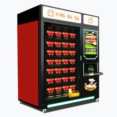 China SDK Lunch Box Soup Lift Vending Machine It's Cooks Hot Meal Food With Direct Lift Push Trays for sale