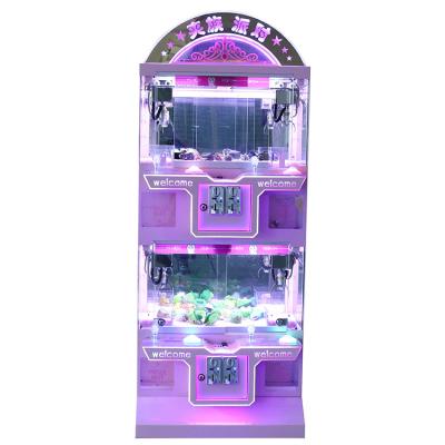 China Alloy Metal Mini Claw Machine Game Toy With Light And Sounds Cartoon Electronic Kids Coin Operated Toy Crane Claw Machine For Sale for sale