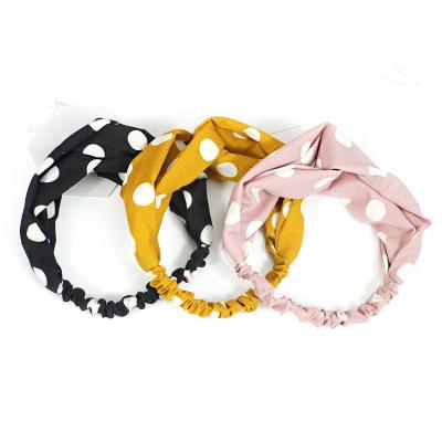 China De Fashional Madame 2019 fairly new Korean version of the hair band dot lattice plaid hair band fresh and simple fashion jewelry for sale