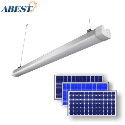 China Warehouse tube light DC12V 24V solar triproof light 5 years warranty ip65 30w 40w 50w 60w 80w 100w led triproof light for shopping mall for sale