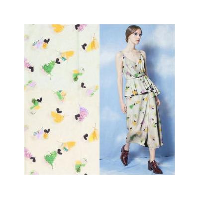 China Newest Hot Demand Prints Fusible High Quality To Make Women Printed Dress Chiffon Fabric For Clothing for sale