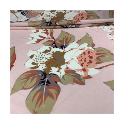 China Metallic foreign hot-selling imported elastic pattern printing soft anti-static non-pilling rayon fabric for sale