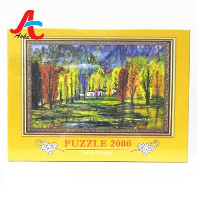 China DIY TOY Jigsaw Puzzle Cardboard Toy for Kids 2000 Piece Brain Teaser with CD for sale