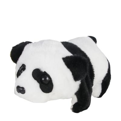 China BO Pet Toy Battery Operated Shaking Head Nose Tiny Plush Toy Walking Panda for sale