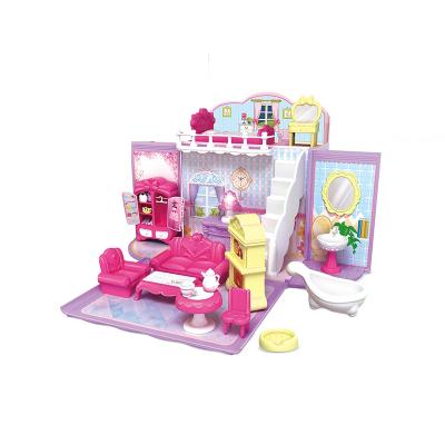 China Plastic Girl Pretend Mini Family Play Toy Plastic Dollhouse Furniture for sale