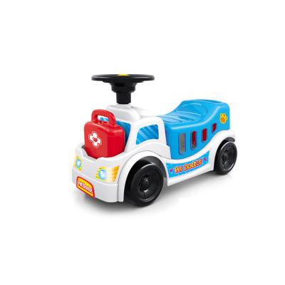 China Ride On Toy Kids Plush Doctor Dog With Sliding Pet Vehicle Ride On Car For Kid for sale