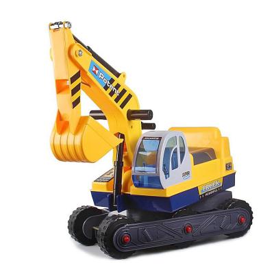 China Ride On Toy Shantou Toys Manual Excavator Kid Ride On Car With Helmet for sale