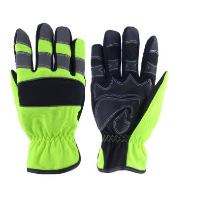 China Work Protection In Stock Heavy Duty Protection Customized Gloves With PU Construction Driver Gloves Goatskin Gardening Binding Gloves for sale