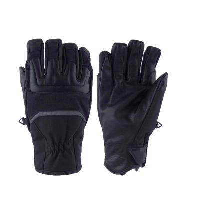 China Custom Winter Water Goatskin Grade AB Gloves AB Gloves Leather Hand Gloves Black Warm Heated Rellent for sale