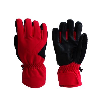 China Men's Winter Warm Heated Goat Skin Gloves Thermal Wind Proof Ski Cycling Outdoor Cycling Gloves For Women Men for sale